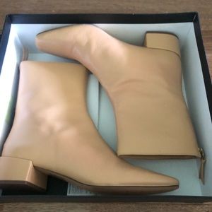 NIB J. Crew leather boots, light caramel, 7M
